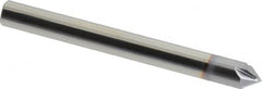 Accupro - 1/4" Diam 4 Flute Single End Solid Carbide Chamfer Mill - Exact Tool & Supply