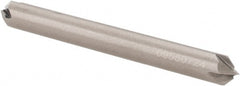 Accupro - 1/4" Diam 4 Flute Double End Solid Carbide Chamfer Mill - Exact Tool & Supply