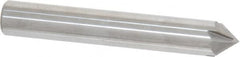 Accupro - 3/8" Diam 4 Flute Single End Solid Carbide Chamfer Mill - Exact Tool & Supply