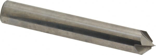 Accupro - 3/8" Diam 4 Flute Single End Solid Carbide Chamfer Mill - Exact Tool & Supply