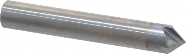 Accupro - 3/8" Diam 4 Flute Single End Solid Carbide Chamfer Mill - Exact Tool & Supply