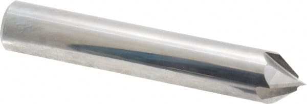 Accupro - 1/2" Diam 4 Flute Single End Solid Carbide Chamfer Mill - Exact Tool & Supply