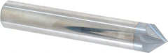 Accupro - 1/2" Diam 4 Flute Single End Solid Carbide Chamfer Mill - Exact Tool & Supply