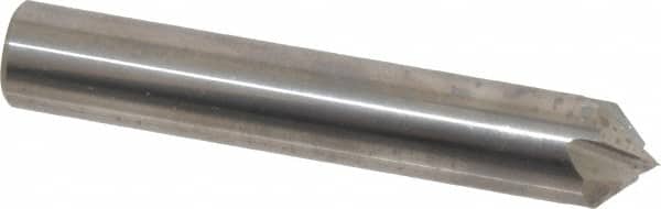 Accupro - 1/2" Diam 4 Flute Single End Solid Carbide Chamfer Mill - Exact Tool & Supply
