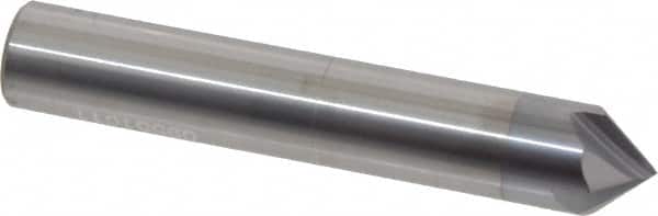 Accupro - 1/2" Diam 4 Flute Single End Solid Carbide Chamfer Mill - Exact Tool & Supply