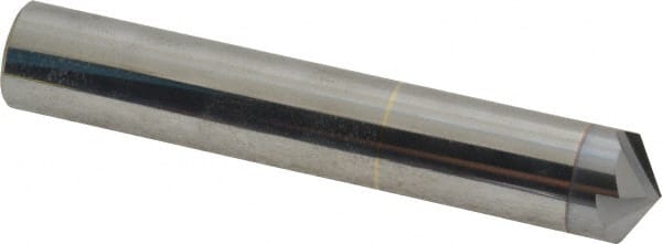 Accupro - 1/2" Diam 4 Flute Single End Solid Carbide Chamfer Mill - Exact Tool & Supply