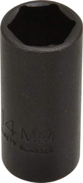 Proto - 3/8" Drive 14mm Deep Thin Wall Impact Socket - 6 Points, 2" OAL - Exact Tool & Supply
