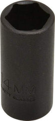Proto - 3/8" Drive 14mm Deep Thin Wall Impact Socket - 6 Points, 2" OAL - Exact Tool & Supply