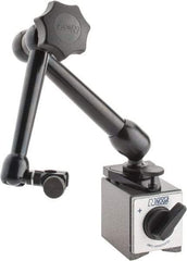 Noga - 175 Lb Magnetic Force, Fine Adjustment Indicator Positioner & Holder with Base - Articulated Arm, Rectangular Base, 55mm Base Height, 60mm Base Length, 50mm Base Width - Exact Tool & Supply