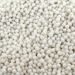 Raytech - Ceramic Carrier, Ball Shaped Ceramic Abrasive Media - Dry Operation, 2mm Diam x 2mm High Base - Exact Tool & Supply