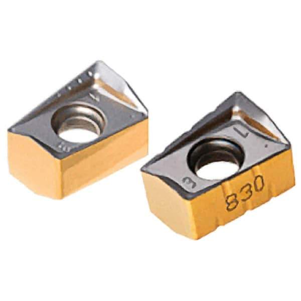 Iscar - H490 ANKX170624 TR Grade IC928 Carbide Milling Insert - TiAlN Finish, 0.4134" Thick, 2.4mm Corner Radius - Exact Tool & Supply