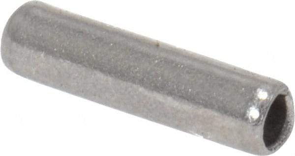 Value Collection - 1/16" Diam x 1/4" Long Slotted Spring Pin - Grade 18-8 Stainless Steel - Exact Tool & Supply