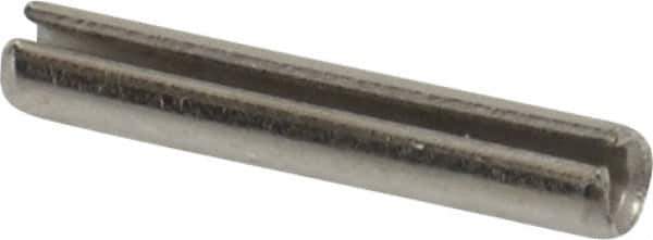Value Collection - 3/32" Diam x 9/16" Long Slotted Spring Pin - Grade 18-8 Stainless Steel - Exact Tool & Supply
