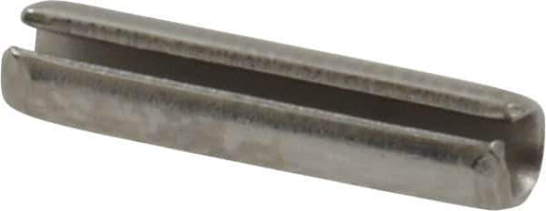Value Collection - 1/8" Diam x 9/16" Long Slotted Spring Pin - Grade 18-8 Stainless Steel - Exact Tool & Supply