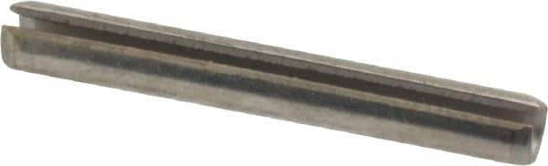 Value Collection - 1/8" Diam x 1" Long Slotted Spring Pin - Grade 18-8 Stainless Steel - Exact Tool & Supply