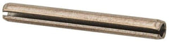 Value Collection - 1/8" Diam x 1-1/8" Long Slotted Spring Pin - Grade 18-8 Stainless Steel - Exact Tool & Supply