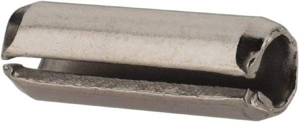 Value Collection - 3/16" Diam x 9/16" Long Slotted Spring Pin - Grade 18-8 Stainless Steel - Exact Tool & Supply