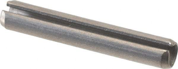 Value Collection - 3/16" Diam x 1-1/8" Long Slotted Spring Pin - Grade 18-8 Stainless Steel - Exact Tool & Supply