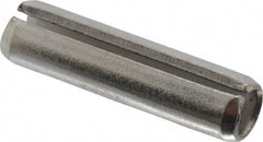 Value Collection - 1/4" Diam x 1" Long Slotted Spring Pin - Grade 18-8 Stainless Steel - Exact Tool & Supply