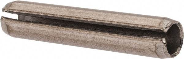 Value Collection - 1/4" Diam x 1-1/4" Long Slotted Spring Pin - Grade 18-8 Stainless Steel - Exact Tool & Supply