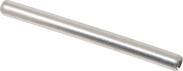 Value Collection - 1/4" Diam x 3" Long Slotted Spring Pin - Grade 18-8 Stainless Steel - Exact Tool & Supply