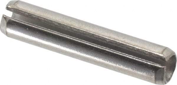 Value Collection - 5/16" Diam x 1-1/2" Long Slotted Spring Pin - Grade 18-8 Stainless Steel - Exact Tool & Supply
