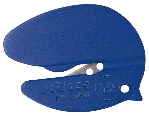 PHC - Fixed Film Cutter - 1/2" Blade, Blue Plastic Handle, 1 Blade Included - Exact Tool & Supply