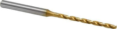 OSG - #35 130° Cobalt Jobber Drill - TiN Finish, Right Hand Cut, Spiral Flute, Straight Shank, 2-15/16" OAL, Standard Point - Exact Tool & Supply