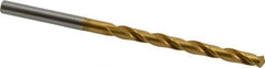 OSG - #14 130° Cobalt Jobber Drill - TiN Finish, Right Hand Cut, Spiral Flute, Straight Shank, 3-5/8" OAL, Standard Point - Exact Tool & Supply