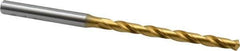OSG - #10 130° Cobalt Jobber Drill - TiN Finish, Right Hand Cut, Spiral Flute, Straight Shank, 4-1/4" OAL, Standard Point - Exact Tool & Supply