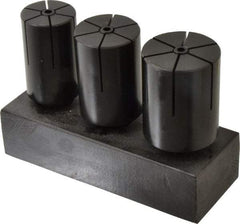 Interstate - 3 Piece 1/4" Increment Expanding Lathe Arbor Set - 1-1/2, 1-3/4, & 2" Arbors, 4" OAL - Exact Tool & Supply