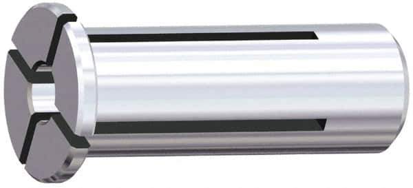 Kennametal - 3/8" ID x 20mm OD, 0.984" Head Diam, Slotted Hydraulic Chuck Sleeve - Steel, 1.969" Length Under Head, Through Coolant - Exact Tool & Supply