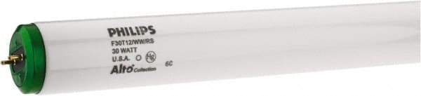Philips - 30 Watt Fluorescent Tubular Medium Bi-Pin Lamp - 3,000°K Color Temp, 2,300 Lumens, 808 Volts, T12, 18,000 hr Avg Life - Exact Tool & Supply