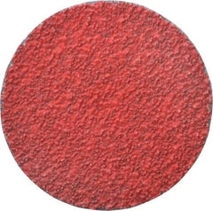 Merit Abrasives - 3" Disc Diam, 36 Grit, Ceramic Quick Change Disc - Type S Attaching System, Coated, Very Coarse Grade, 20,000 RPM - Exact Tool & Supply