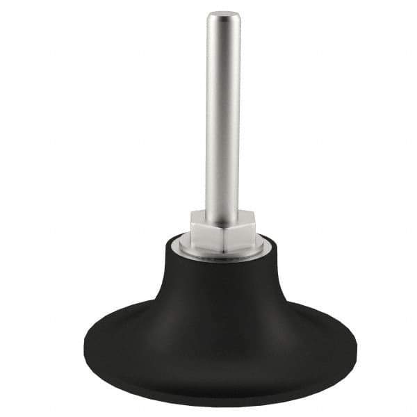 Merit Abrasives - 2" Diam Quick-Change Type S Disc Backing Pad - 1/4" Shank Diam, Medium Density, 30,000 RPM, PowerLock Holder Compatible - Exact Tool & Supply