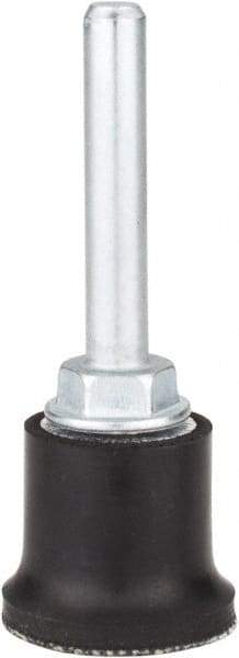 Merit Abrasives - 1" Diam Quick-Change Type R Disc Backing Pad - 1/4" Shank Diam, Medium Density, 40,000 RPM, Power-Lock Type 3 Compatible - Exact Tool & Supply
