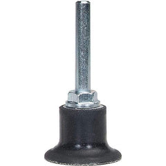 Merit Abrasives - 2" Diam Quick-Change Type TR / Type 3 Disc Backing Pad - 1/4" Shank Diam, Medium Density, 30,000 RPM, Type 3 Compatible - Exact Tool & Supply