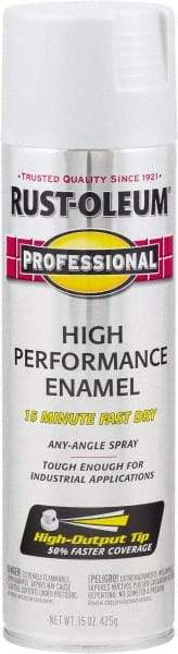 Rust-Oleum - Aluminum (Color), Gloss, Rust Proof Enamel Spray Paint - 14 Sq Ft per Can, 15 oz Container, Use on Multipurpose - Exact Tool & Supply