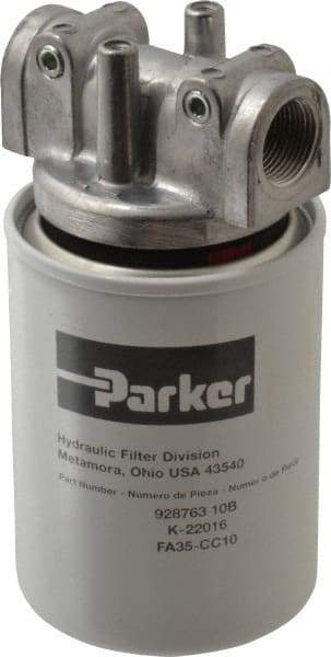 Parker - 3/4 NPTF, 10 Micron, Filter Assembly - Microglass - Exact Tool & Supply