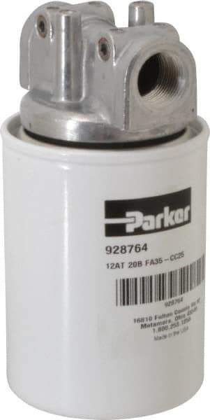 Parker - 3/4 NPTF, 20 Micron, Filter Assembly - Microglass - Exact Tool & Supply