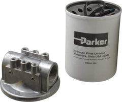 Parker - 1-1/4 NPTF, 3 Micron Filter Assembly - Cellulose - Exact Tool & Supply