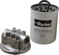 Parker - 1-1/4 NPTF, 10 Micron, Filter Assembly - Cellulose - Exact Tool & Supply