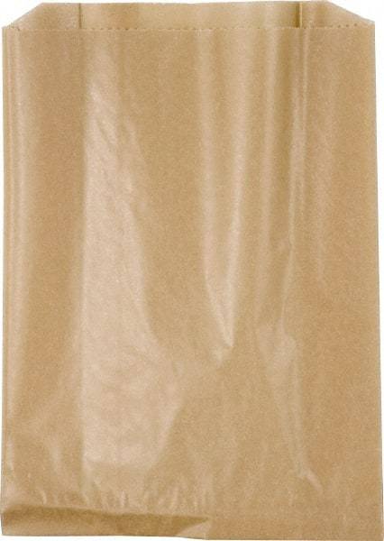 NuTrend Disposables - Brown, Waxed Kraft Paper, Wax-Lined Paper Bag - 7-1/2" Wide x 10 1/4" High - Exact Tool & Supply