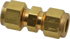 Parker - 3/8" OD, Brass Union - 2,300 Max Working psi, 5/8" Hex, Comp x Comp Ends - Exact Tool & Supply
