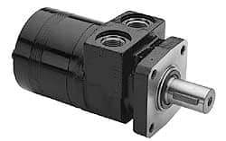 Parker - NPT Thread, 1/2" Port Size, 722 Max RPM, Bi Rotational, 4 Bolt Mount Hydraulic Motor - 1,800 Max psi, 11.9 Cu In Displacement, 180°F Max - Exact Tool & Supply