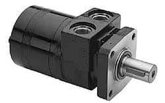 Parker - NPT Thread, 1/2" Port Size, 722 Max RPM, Bi Rotational, 4 Bolt Mount Hydraulic Motor - 1,800 Max psi, 15.9 Cu In Displacement, 180°F Max - Exact Tool & Supply