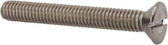 Value Collection - 5/16-18 UNC, 2-1/2" OAL Slotted Drive Machine Screw - Flat Head, Grade 316 Stainless Steel, Uncoated, Without Washer - Exact Tool & Supply