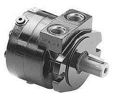 Parker - SAE Thread, 7/8-14" Port Size, 740 Max RPM, Bi Rotational, SAE A Mount Hydraulic Motor - 2,500 Max psi, 5.4 Cu In Displacement, 180°F Max - Exact Tool & Supply