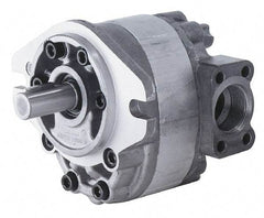 Parker - 2 GPM, 7/8-14 UNF-2B SAE Inlet Size, 2,500 RPM, 1/2" Shaft Diam, SAE AA Mount, Hydraulic Gear Pump - 2.04 GPM at 1,800 RPM, 4.08 GPM at 3,600 RPM, 2,500 psi Max Working Pressure, 7/8-14 SAE Port Size - Exact Tool & Supply