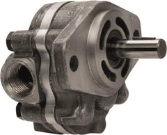 Parker - 1.3 GPM, 7/8-14 UNF-2B SAE Inlet Size, 2,500 RPM, 1/2" Shaft Diam, SAE AA Mount, Hydraulic Gear Pump - 1.31 GPM at 1,800 RPM, 2.62 GPM at 3,600 RPM, 2,500 psi Max Working Pressure, 7/8-14 SAE Port Size - Exact Tool & Supply